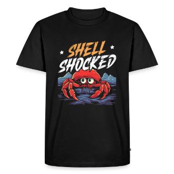 Cute Hermit Crab Crab Crustaceans - Men's Premium Organic T-Shirt - black - Front - Nico (187cm)