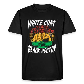 Black History African American Doctor Doctor - Men's Premium Organic T-Shirt - black - Front - Nico (187cm)