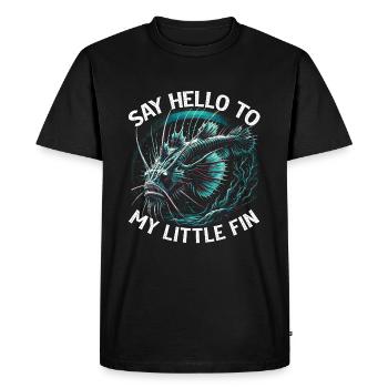 Effrayant, Mer profonde, Vipère, Pêcheur, Biologiste marin - T-shirt Premium bio Homme - noir - Devant - Nico (187cm)