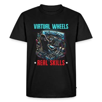 Sim Racing Sirm Racer Racing Simulation Simracing - T-shirt Premium bio Homme - noir - Devant - Nico (187cm)