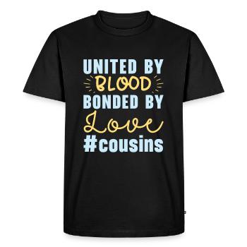 Cousin crew, best cousin ever, - Men's Premium Organic T-Shirt - black - Front - Nico (187cm)