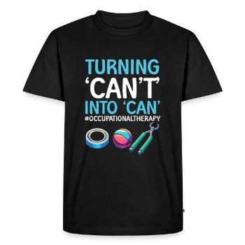 Occupational Therapist Occupational Therapy - Men's Premium Organic T-Shirt - black - Front - Nico (187cm)
