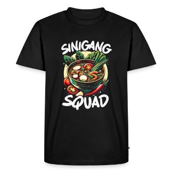 Cuisine philippine, Pinoy foodies, - T-shirt Premium bio Homme - noir - Devant - Nico (187cm)