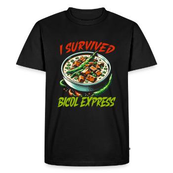 Cuisine philippine Pinoy Food Philippines Bicol - T-shirt Premium bio Homme - noir - Devant - Nico (187cm)