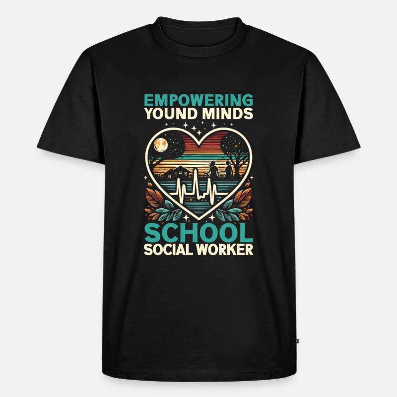 Sozialarbeiter Beruf Beruf Sozial - Männer Premium Bio T-Shirt - Schwarz