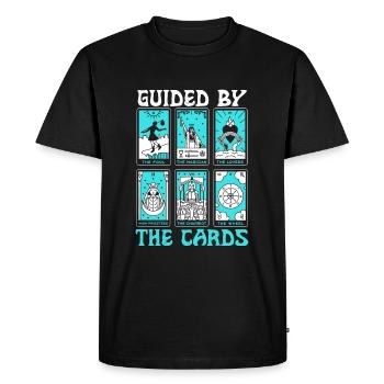 Lecteur de cartes de tarot, passionné de cartomant, - T-shirt Premium bio Homme - noir - Devant - Nico (187cm)