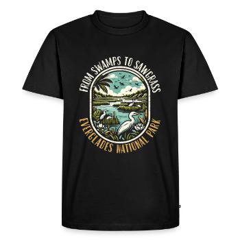 Everglades National Park Outdoor Tours Usa - Men's Premium Organic T-Shirt - black - Front - Nico (187cm)