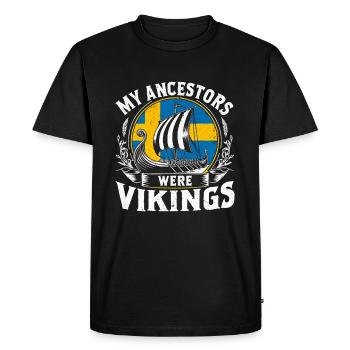Culture viking nordique Mythologie nordique - T-shirt Premium bio Homme - noir - Devant - Nico (187cm)