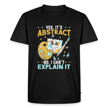 Étudiant en art, Artistique, Artistique, - T-shirt Premium bio Homme - noir - Devant - Nico (187cm)