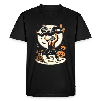 Entraîneur de lutte d’Halloween Lutteur - T-shirt Premium bio Homme - noir - Devant - Nico (187cm)
