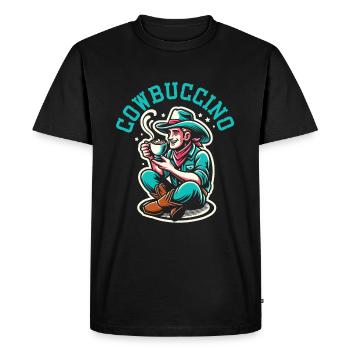 Cowboy Lover Western Rodeo Rider Équitation de taureau - T-shirt Premium bio Homme - noir - Devant - Nico (187cm)