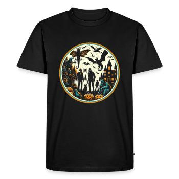 Funny Halloween costume - Men's Premium Organic T-Shirt - black - Front - Nico (187cm)