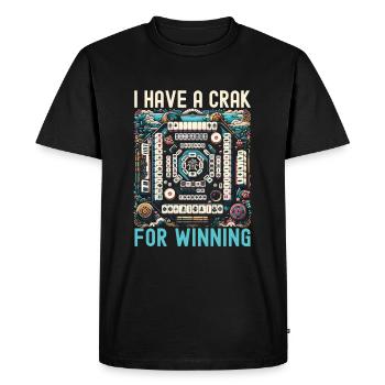Jeu de casino Mahjong Player Mahjongg - T-shirt Premium bio Homme - noir - Devant - Nico (187cm)