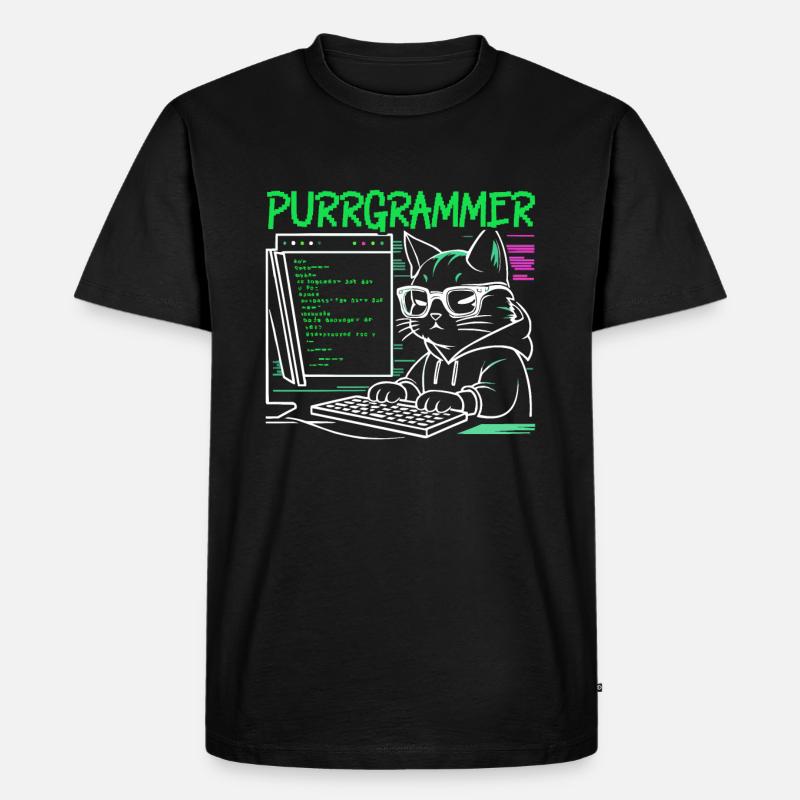 Lustiger Programmierer Programmierer - Männer Premium Bio T-Shirt - Schwarz