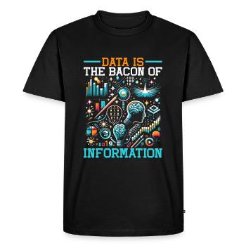 Data Science, Data Analysis, Machine Learning, Data - Men's Premium Organic T-Shirt - black - Front - Nico (187cm)