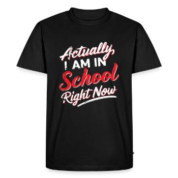 Homeschooling Heimunterricht Homeschooling - Men's Premium Organic T-Shirt - black - Front - Nico (187cm)