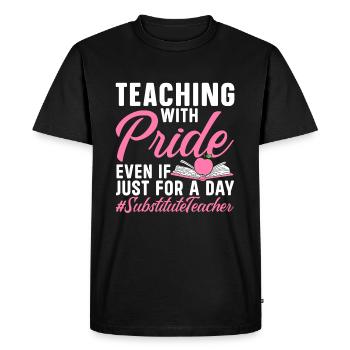 Cool substitute teachers - Men's Premium Organic T-Shirt - black - Front - Nico (187cm)