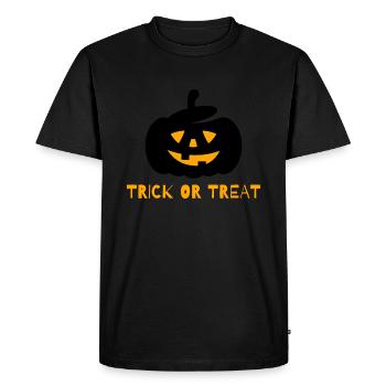 Trick Or Treat Halloween Jack-o'-lantern - T-shirt Premium bio Homme - noir - Devant - Nico (187cm)