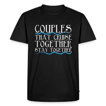 Bateau de croisière - T-shirt Premium bio Homme - noir - Devant - Nico (187cm)