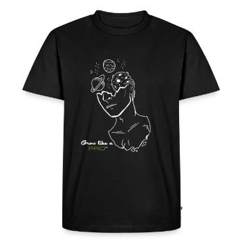 Spacy Grow comme un pro - T-shirt Premium bio Homme - noir - Devant - Nico (187cm)