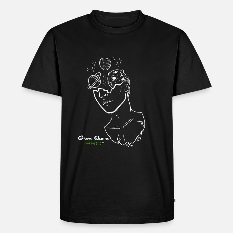 Spacy Grow Like A Pro - Männer Premium Bio T-Shirt - Schwarz