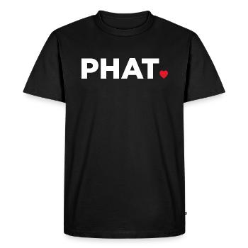 Phat - Men's Premium Organic T-Shirt - black - Front - Nico (187cm)