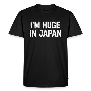 I'm Huge In Japan - Men's Premium Organic T-Shirt - black - Front - Nico (187cm)