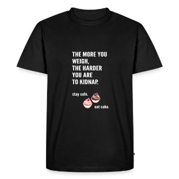 The harder you are to kidnap. - Men's Premium Organic T-Shirt - black - Front - Nico (187cm)