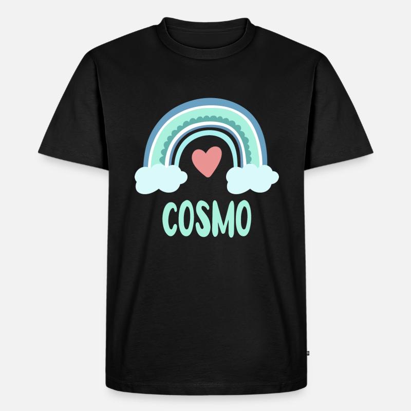 Cosmo Name Regenbogen Baby - Männer Premium Bio T-Shirt - Schwarz