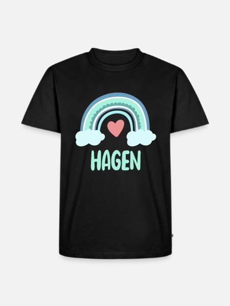 Hagen navn Rainbow Baby - Herre Premium økologisk T-shirt - sort