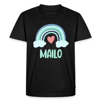 Mailo Name Rainbow Baby - Men's Premium Organic T-Shirt - black - Front - Nico (187cm)