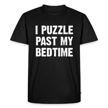 Je me casse les idées après l’heure du coucher - Lustiger Spruch - T-shirt Premium bio Homme - noir - Devant - Nico (187cm)