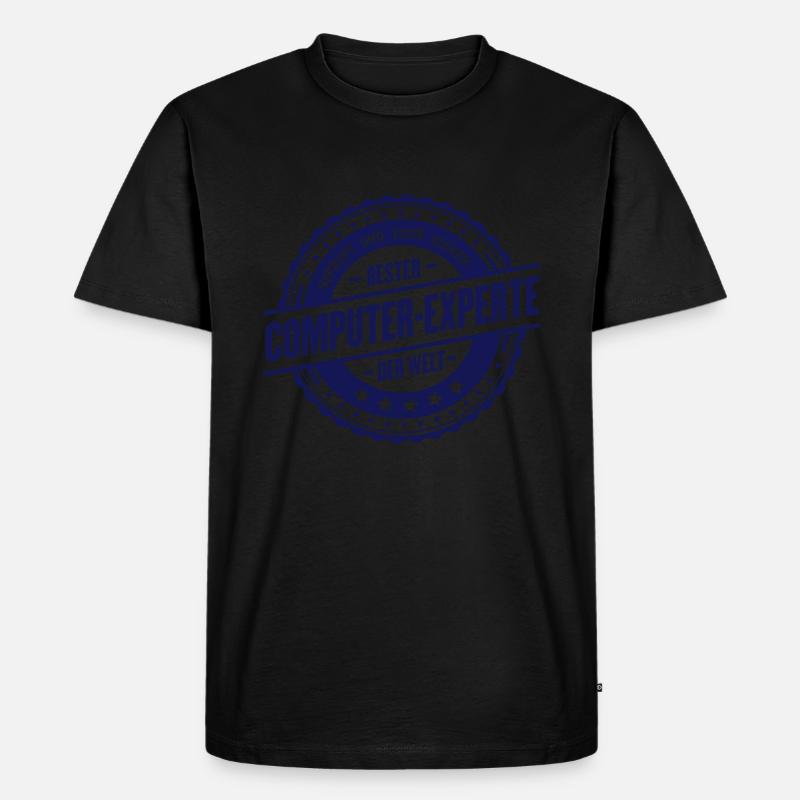 Bester Computer-Experte - Männer Premium Bio T-Shirt - Schwarz