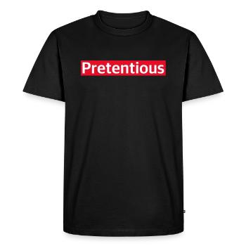 Chic | argent, voiture, montre, voyage, voiture de luxe - T-shirt Premium bio Homme - noir - Devant - Nico (187cm)