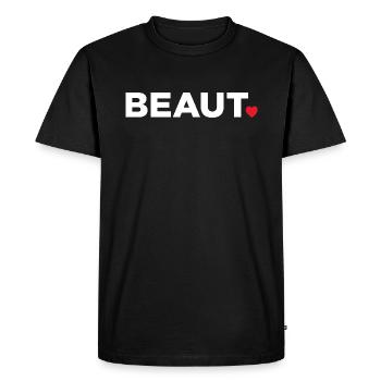 Beauté - T-shirt Premium bio Homme - noir - Devant - Nico (187cm)