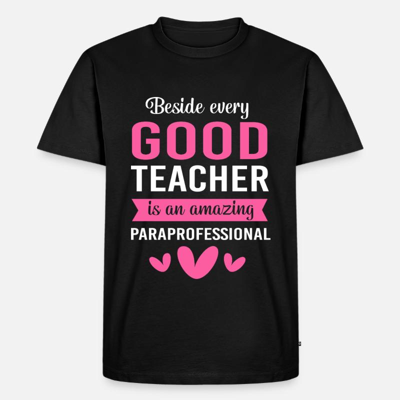 Lehrerassistent Paraprofessional Paraeducator - Männer Premium Bio T-Shirt - Schwarz