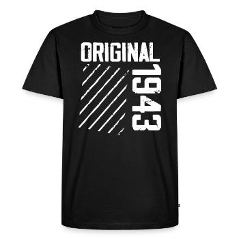 Original 1943 81e Anniversaire Cadeau Retro - T-shirt Premium bio Homme - noir - Devant - Nico (187cm)