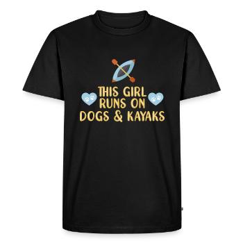 Kayak Kayaking - Men's Premium Organic T-Shirt - black - Front - Nico (187cm)