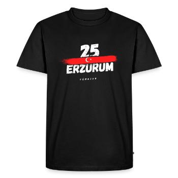 Erzurum 25 Türkiye Turquie - T-shirt Premium bio Homme - noir - Devant - Nico (187cm)