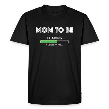 Loading Mom | Baby on board, Child, Party - Men's Premium Organic T-Shirt - black - Front - Nico (187cm)