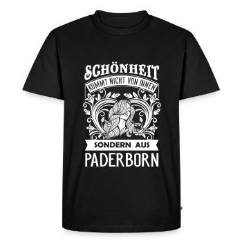 Beauté vient de Paderborn - DE - T-shirt Premium bio Homme - noir - Devant - Nico (187cm)