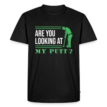 Golf Golfeurs Golfeurs - T-shirt Premium bio Homme - noir - Devant - Nico (187cm)