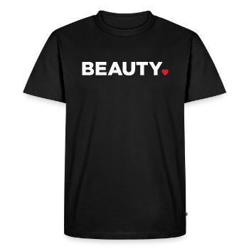 Beauté - T-shirt Premium bio Homme - noir - Devant - Nico (187cm)