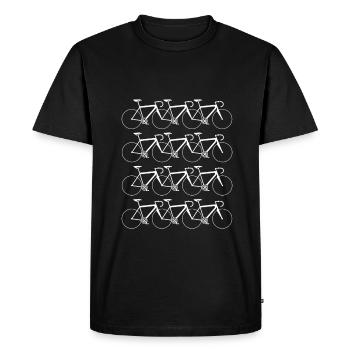 Bicycle Road Bike Sport Bike Design - Men's Premium Organic T-Shirt - black - Front - Nico (187cm)