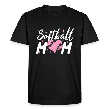 Softball - T-shirt Premium bio Homme - noir - Devant - Nico (187cm)