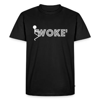 Réveillez-vous | Des images drôles, des dictons drôles - T-shirt Premium bio Homme - noir - Devant - Nico (187cm)