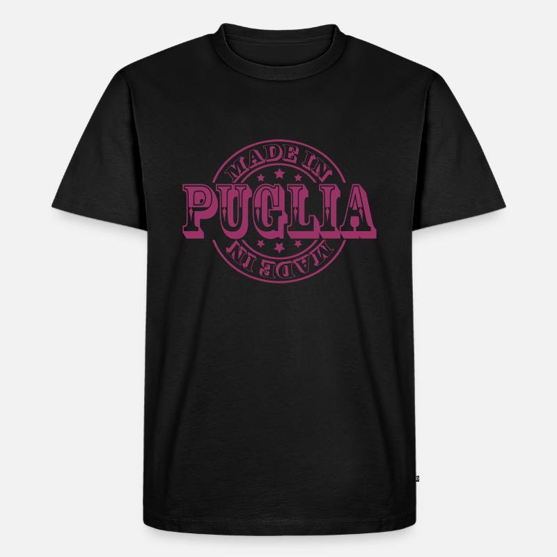 made in puglia m1k2 - Männer Premium Bio T-Shirt - Schwarz