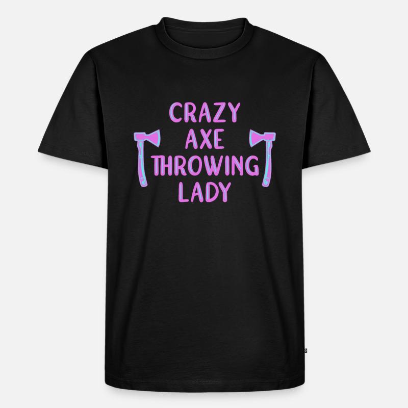 Axe throw axe throwing - Men's Premium Organic T-Shirt - black