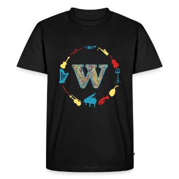 musique e 201 w - T-shirt Premium bio Homme - noir - Devant - Nico (187cm)
