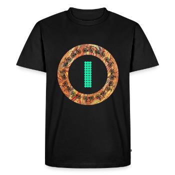 vélo e 22 i - T-shirt Premium bio Homme - noir - Devant - Nico (187cm)